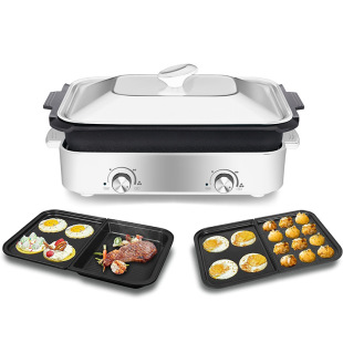 Household Functional Cooking Pot Baking Electric Barbecue Pot Electric Cooking Pot Electric Hot Pot Baking Pot Set