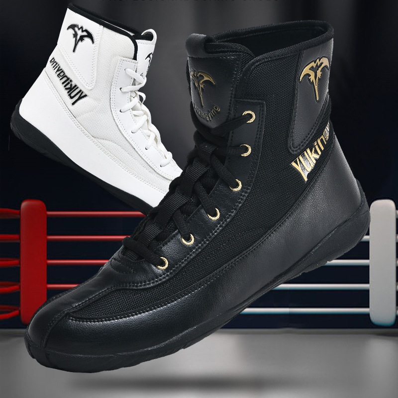 Professional Wrestling Training Shoes for Men, Large Size Adult Wrestling Shoes, Competition Fighting Shoes, Non-Slip, Breathable, High-Quality Boxing Shoes