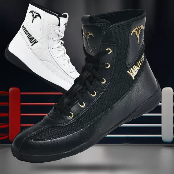 Professional Wrestling Training Shoes for Men, Large Size Adult Wrestling Shoes, Competition Fighting Shoes, Non-Slip, Breathable, High-Quality Boxing Shoes
