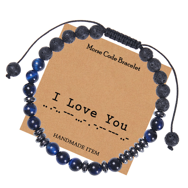Color Block Pattern Unisex Gender 1 Piece Casual Color Block Natural Stone Beaded Knitting Bracelets
