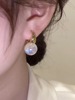 Small design earrings from pearl, french style, light luxury style, 2022 collection