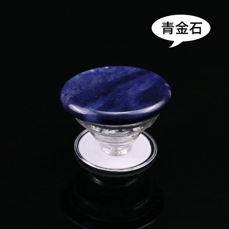 D9宝石携帯電話ホルダー折りたたみ伸縮可能天然玉水晶原石携帯電話エアバッグ携帯電話ホルダー|undefined