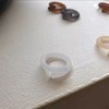 Brand acrylic resin, retro matte ring, South Korea, internet celebrity