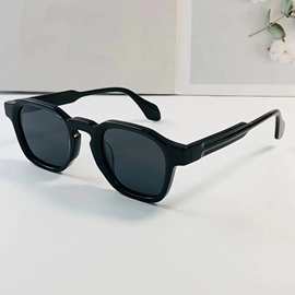 新款欧美时尚遮阳太阳眼镜墨镜复古厚圈小框偏光太阳镜工厂批发