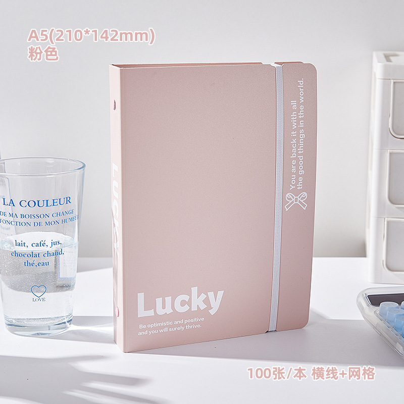 Cuaderno de mano simple pequeño y fresco de alto valor de la cara del estudiante desmontable cuaderno de lectura de hoja