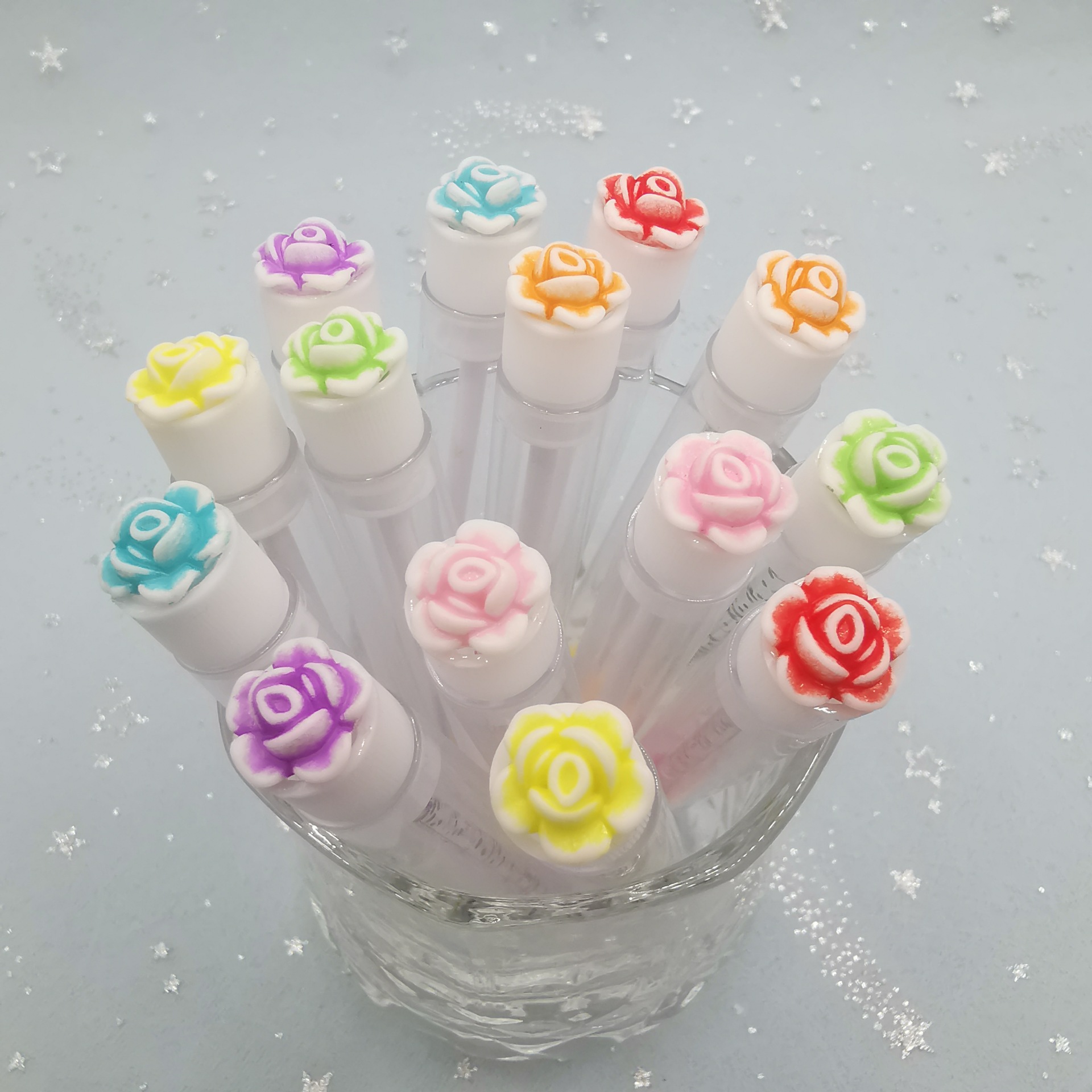 Acrylic Rose Tube Eyelash Brush Image 1