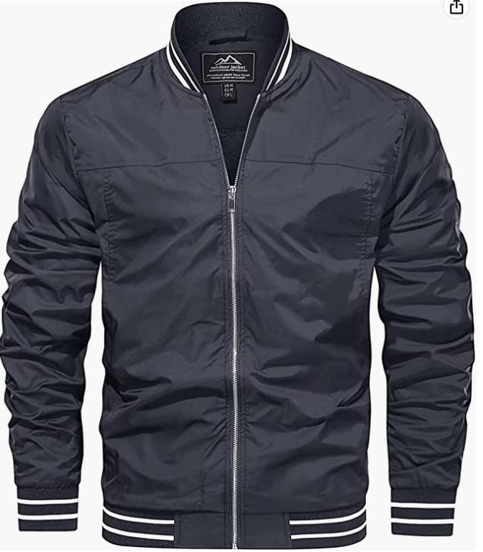 Giacca a vento leggera da uomo, antivento, casual, taglia europea_voghion.com