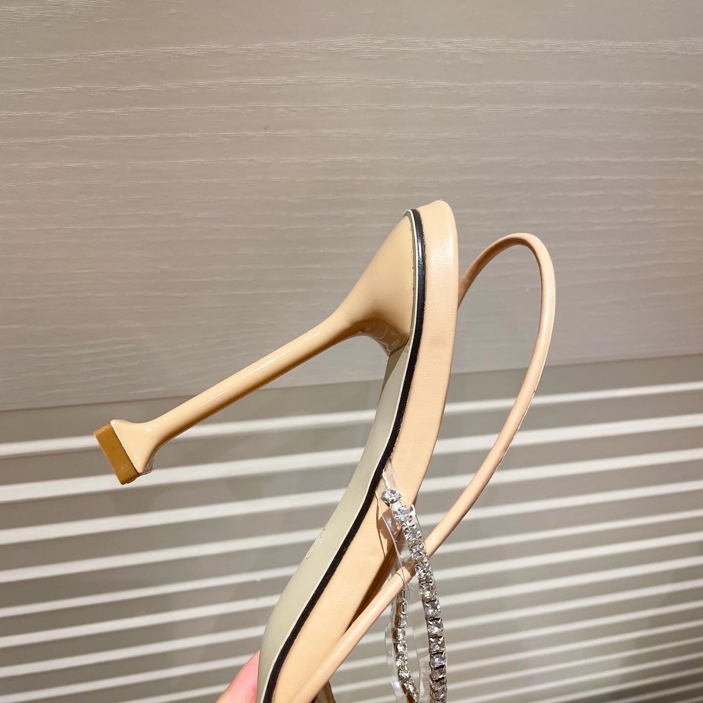 sexy flip flops rhinestones stiletto sandals NSHU45077