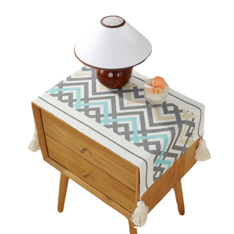 Digital Printing Bedside Table Chest Microwave Oven Refrigerator Washing Machine Cover Multifunctional Dustproof Cloth_voghion.com
