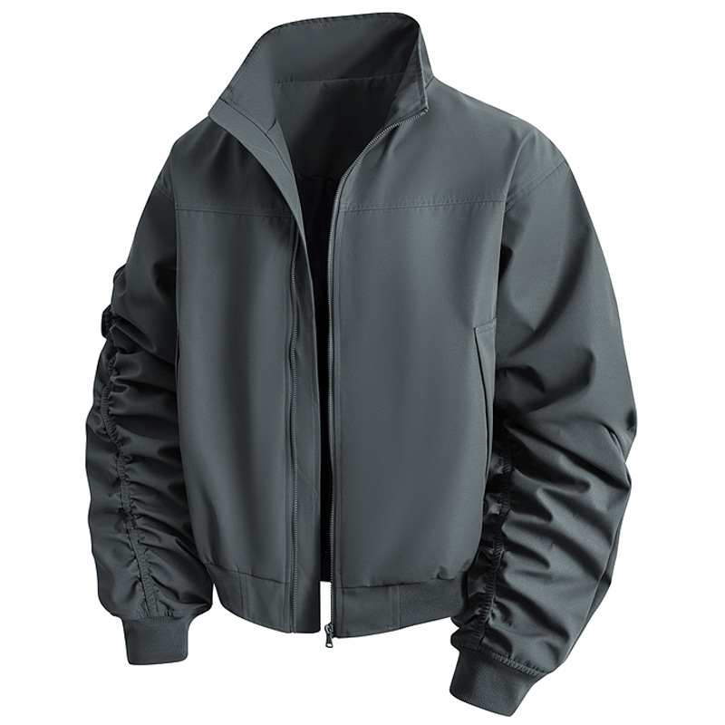 Chaqueta transfronteriza de tamaño grande para hombres primavera y otoño ropa casual europea y americana tendencia de hombre suelta delgada chaqueta de carga al aire libre