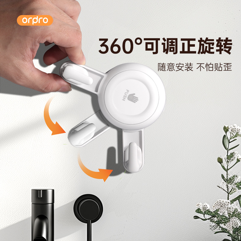 Gancho de ventosa sin perforación fuerte rodamiento de carga sin rastro pared de vacío giratoria cocina baño vidrio de pared