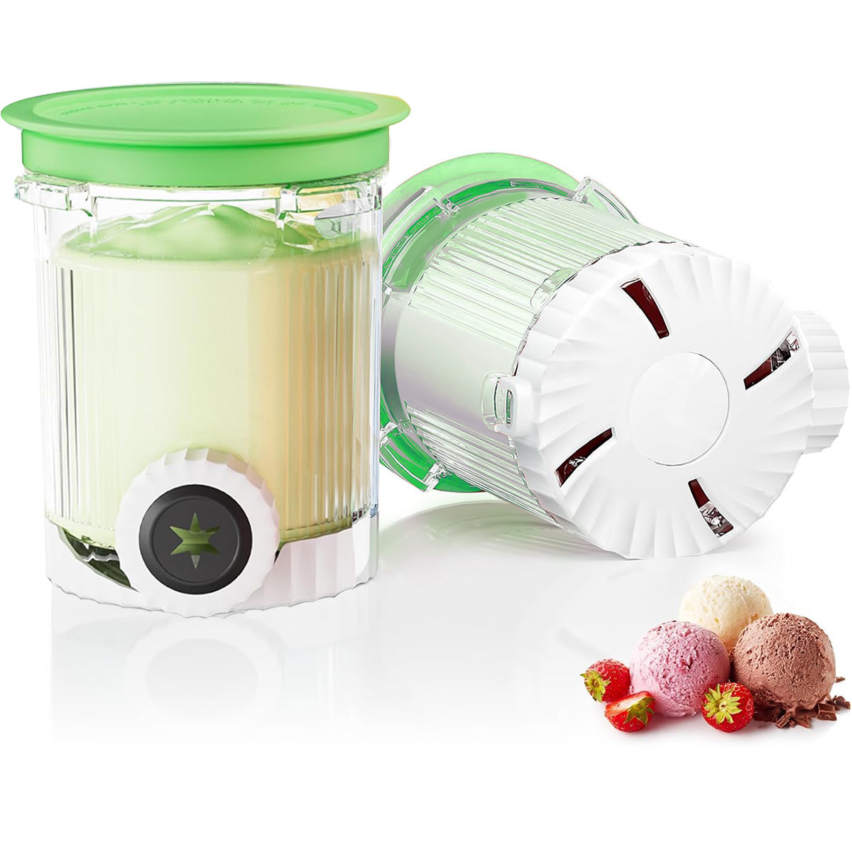 NC701、NC501、NC301アイスクリームマシンのアクセサリー、Ninjacreamiアイスクリームカップ保存容器に適合します。