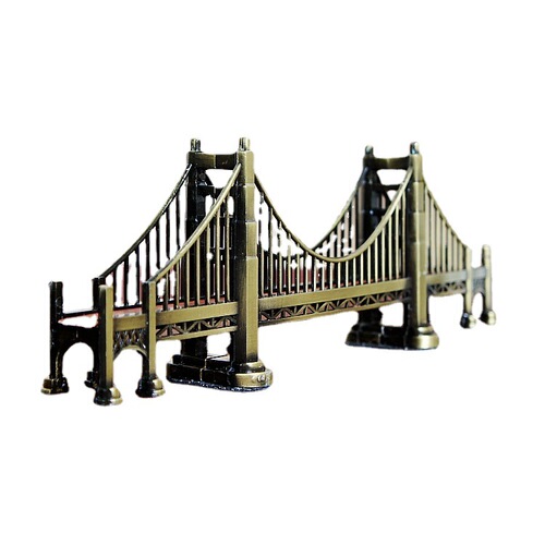 New American travel commemorative electroplating work metal gift gift alloy Golden Gate Bridge large and small