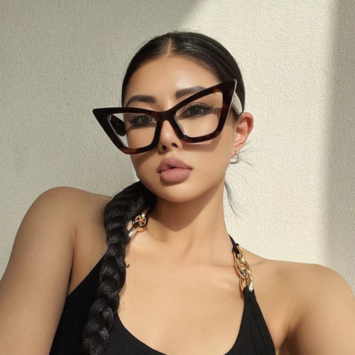 European and American fashionable cat-eye sunglasses for women, trendy personalized small frame sunglasses for men, cross-border glasses wholesale sunglasses
