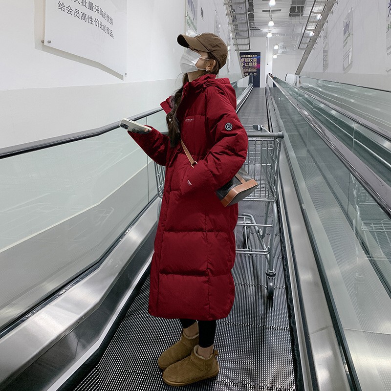 Real shot this life year red down jacket thick order wedding clothing women's winter clothing long fat MM cover pregnant over the knee pregnant women respect Real shot this life year red down jacket thick order wedding clothing women's winter clothing long fat MM cover pregnant over the knee pregnant women respect