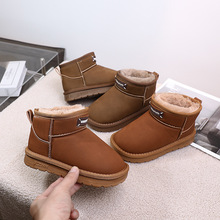 2025冬季新款保暖童棉靴保暖男女短筒儿童雪地靴中大童棉鞋5204