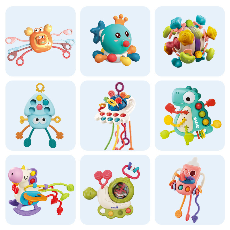 Juguete de agarre para bebés, con diseño colorido, para estimular el desarrollo