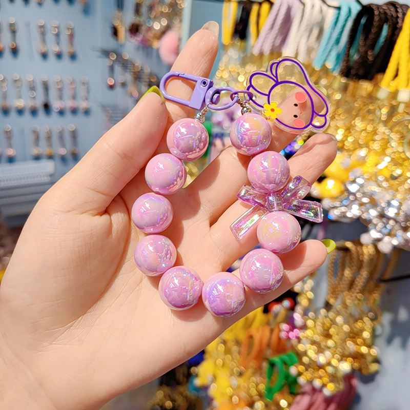 31g Weight Keychain Classification 1 Piece Quantity Holiday, Daily Occasion Acrylic Material Animal, Bow Knot Pattern Women's Gender Cute, Simple Style Style Cute Simple Style Animal Bow Knot Arylic Women's Keychain 7