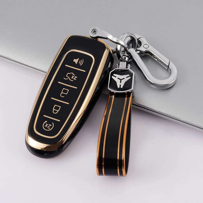 Applicable to Ford Ruijie imported key case 11/12/13 old Lincoln Navigator 5-key car key case