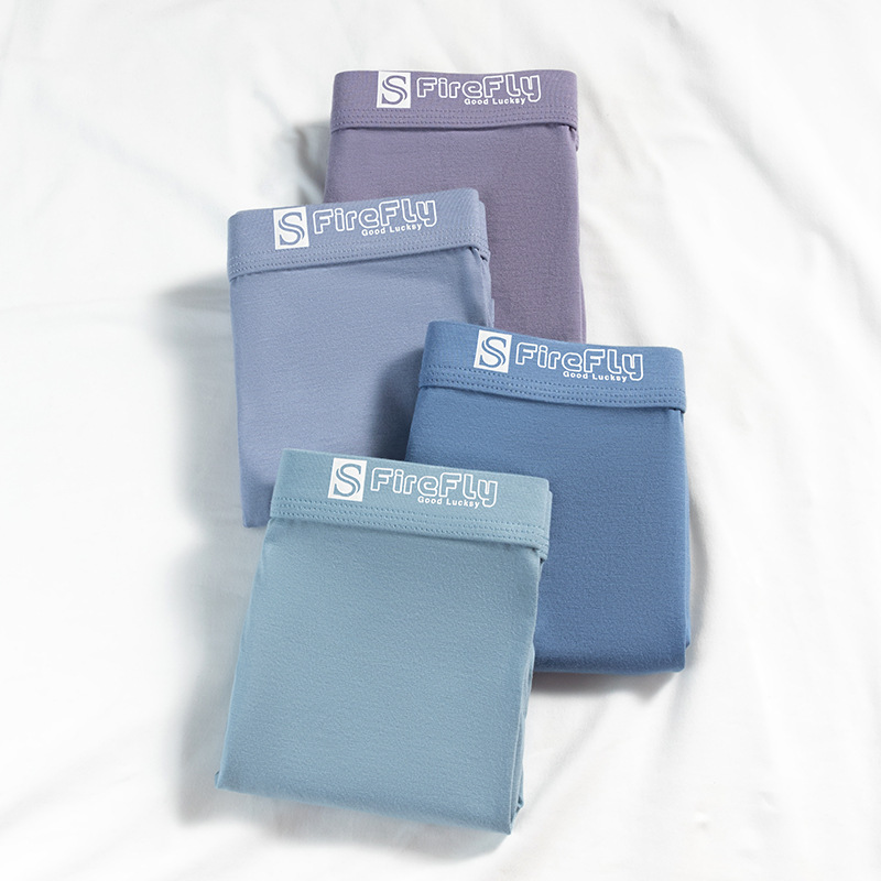 Pantalones interiores de hombre, verano, nuevas pantalones antibacterianas, entrepierna, cintura media, secado rápido, cuatro esquinas, pantalones interiores transpirables para hombres.