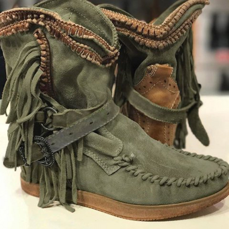 2019 Autumn and Winter New Style Short Boots Women's Boots Tassel Boots Jgb2019N0009002