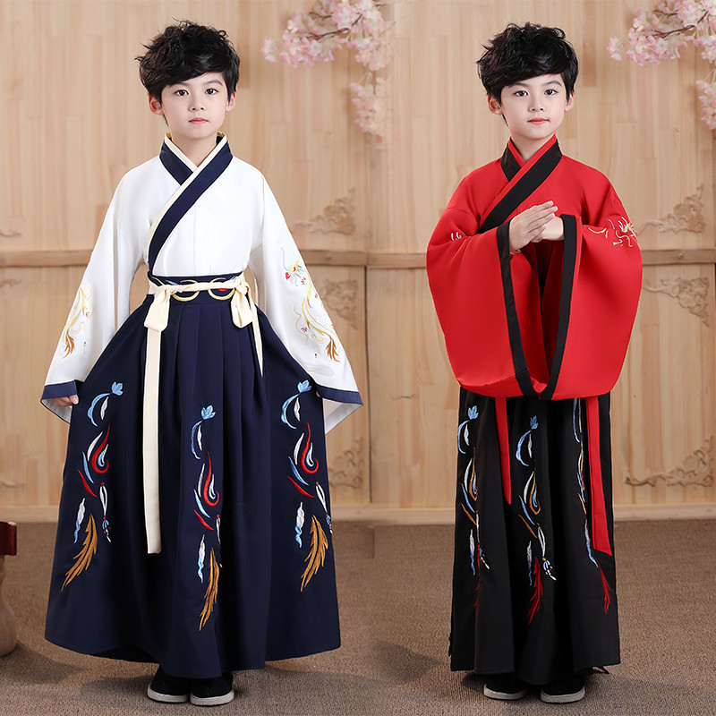 Children's Hanfu for boys, suit, Chinese style 3
