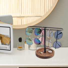 跨境木质眼睛收纳架桌面太阳镜墨镜整理架梳妆台手链饰品架眼镜架