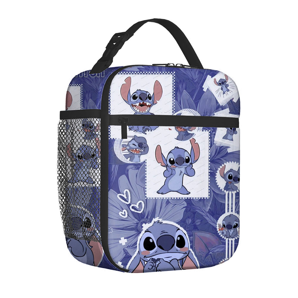 Cross-border new Stitch lunch bag for primary and secondary school students, all-over print lunch bag, ice bag picnic bag