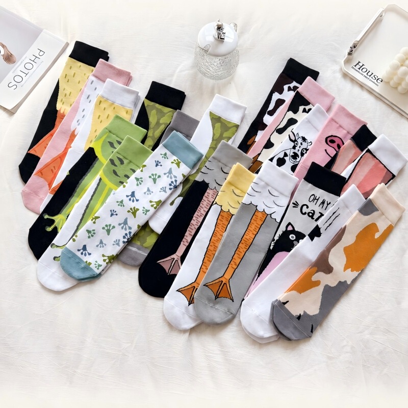 Cross-border popular claw socks, chicken foot socks, trendy internet celebrity women's socks, funny brother socks, long socks Cross-border popular claw socks, chicken foot socks, trendy internet celebrity women's socks, funny brother socks, long socks