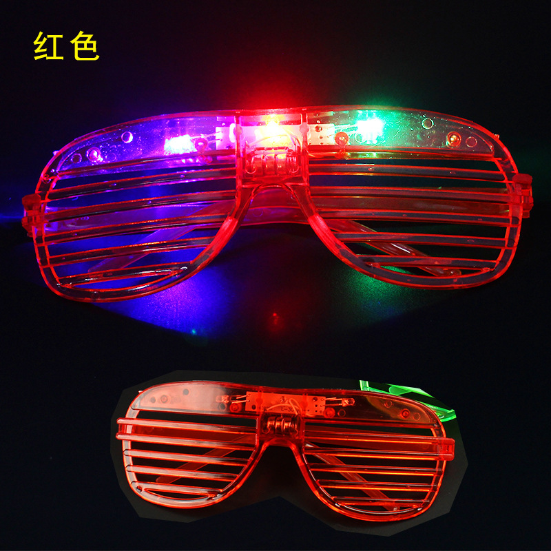 Red-3 light blinds glasses