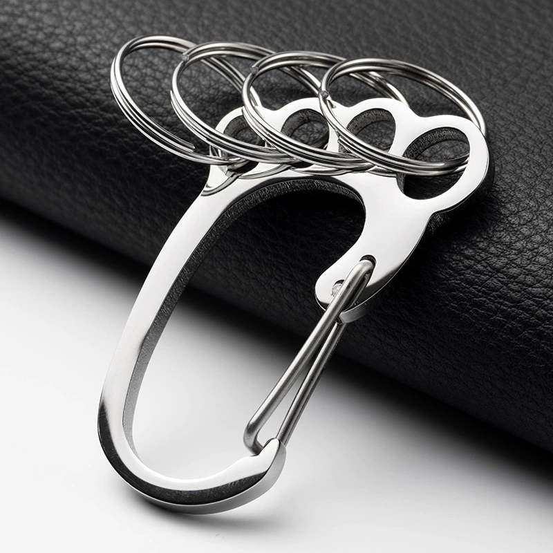 Креативный брелок для маленьких ножек из нержавеющей стали 304, мужской и женский универсальный автомобильный брелок, высококачественный подвесной брелок на талии с защитой от потери