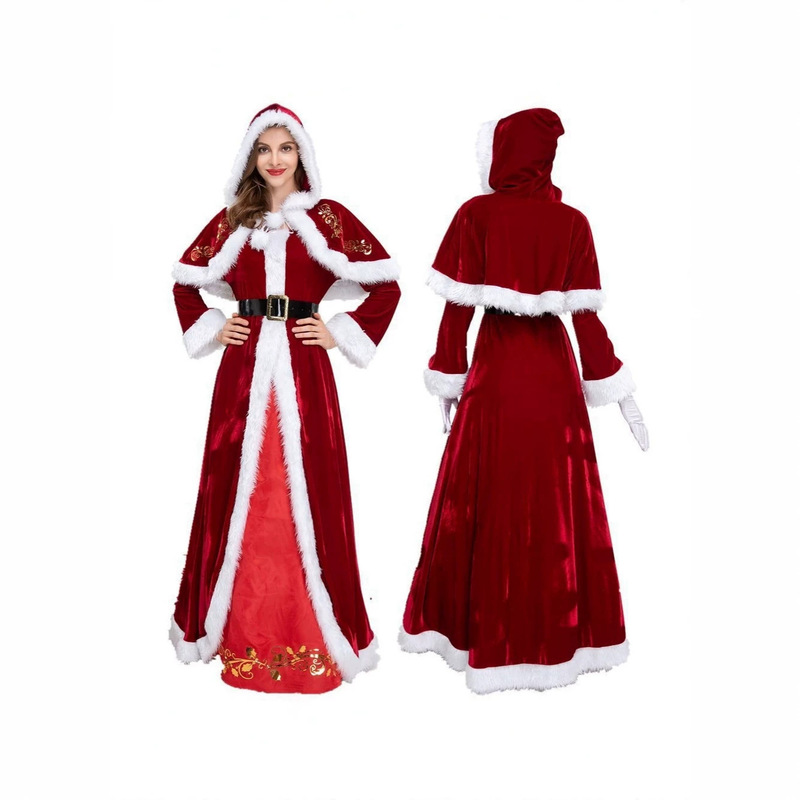 New Christmas Adult Christmas Tree Cosplay Costumes Santa Claus Men's and Women's Couple Party Outfits