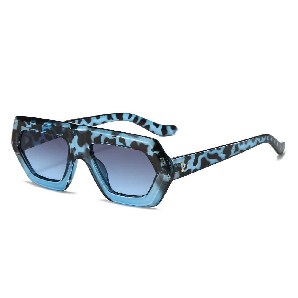 Cross Border New Flat Glasses European And American Irregular Sunglasses Sunglasses Ins Travel Street Shooting Colored Sunglasses For Women_voghion.com