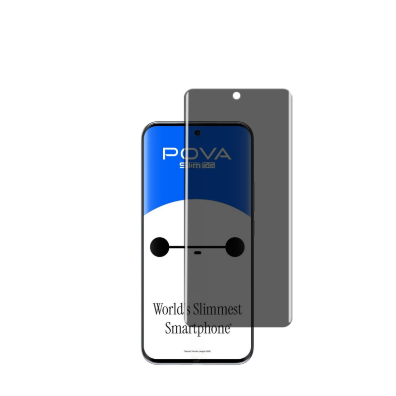 Aplicable a Tecno PovaSlim pantalla 5G curva SparkSlim lente de vidrio anti-pepelio película templada