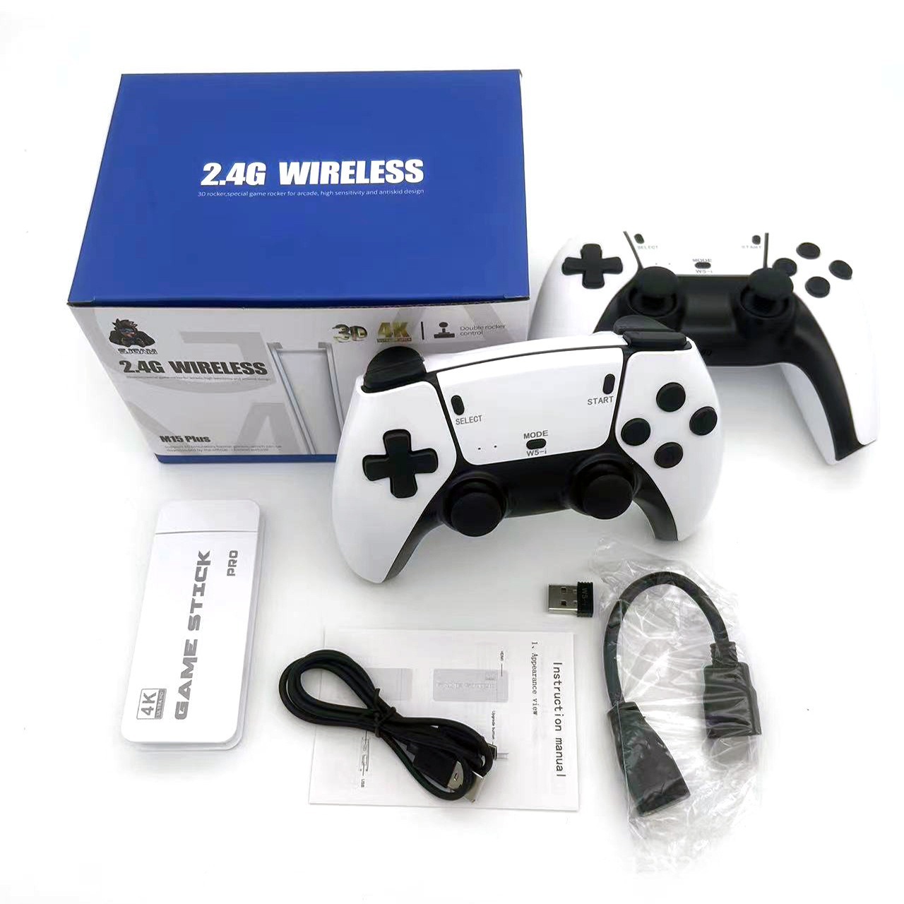 Consola de juegos M15 de alta definición, estilo retro, para uso doméstico, con controlador inalámbrico 2.4G, versión para TV.