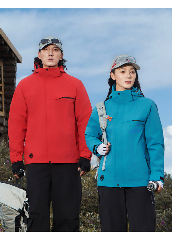 骆陀同款追风者冲锋衣三合一男女新外套户外防风防水可拆卸登山服|undefined