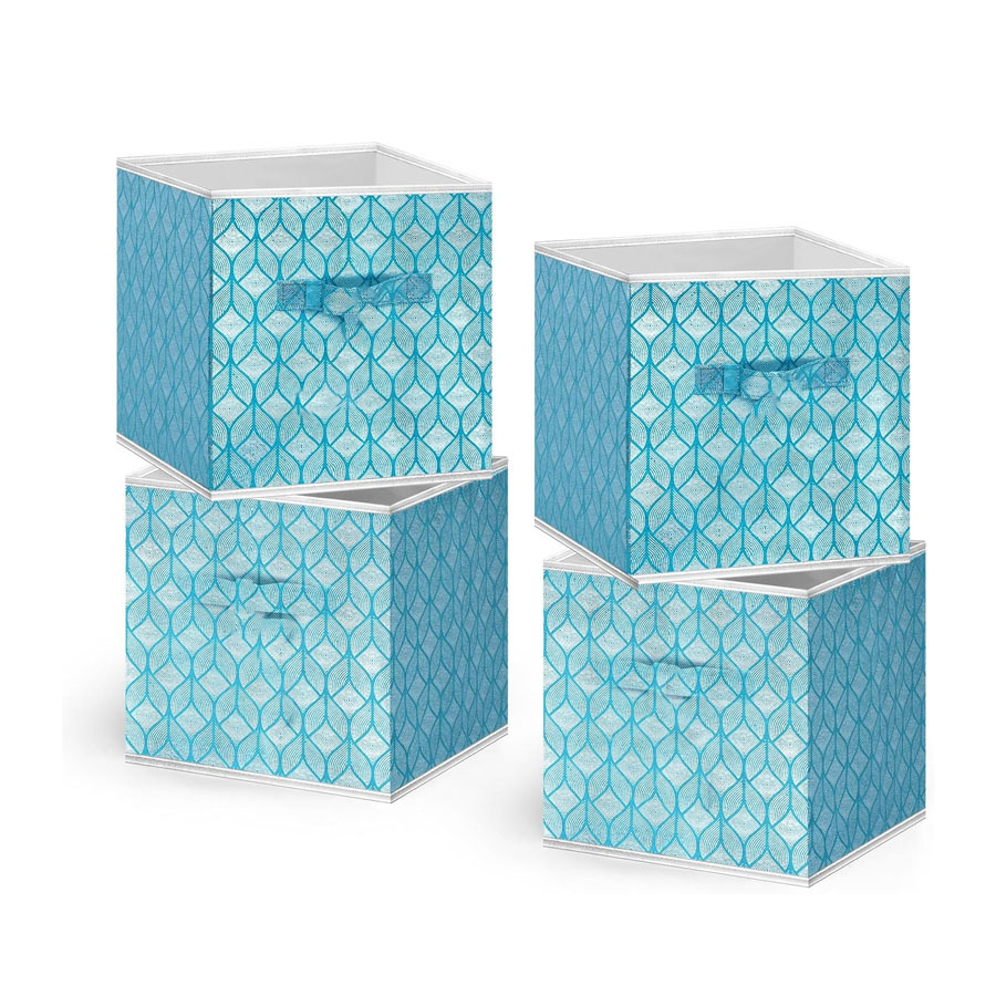 Caja de almacenamiento sin tapa, cajón de sala de estar para el hogar, tela plegable, almacenamiento de artículos diversos, caja de almacenamiento de ropa gruesa de Amazon