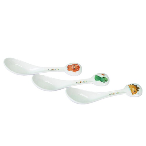 Wuhe genuine children's spoon little dinosaur household baby eating spoon spoon spoon practice eating spoon