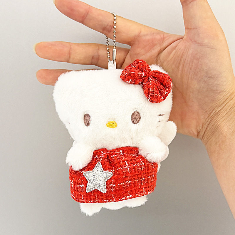 天使hellokitty挂件毛绒玩具爆款网红猫咪玩偶少女包包公仔钥匙扣|undefined