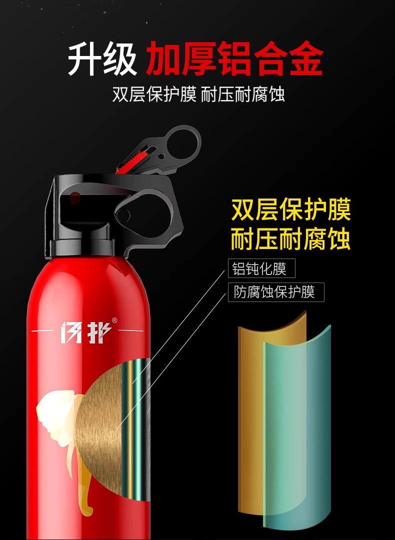 Vehicle-Mounted Fire Extinguisher for Private Cars 21B Water-Based Vehicle-Mounted Small Car Household Convenient In-Car Fire-Fighting Equipment