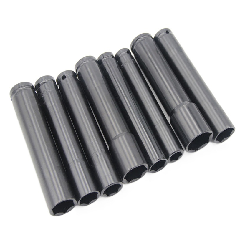 Enchufe de llave eléctrica alargado 1/2 pistola de aire volador grande rack de reparación de automóviles 150-300mm cabeza de manga de apertura hexagonal