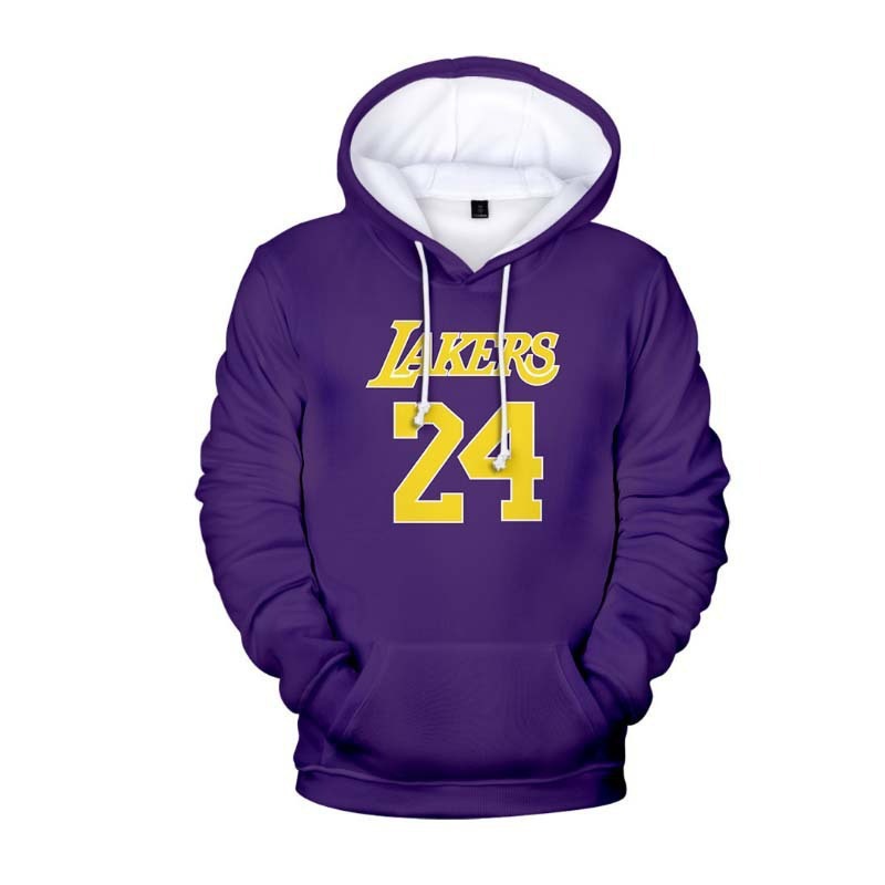 Kobe Bryant #24 Hoodie, Basketball NBA Star Style, 3D Digital Printed Pullover Hoodie for Men, Size and Celebrity Style