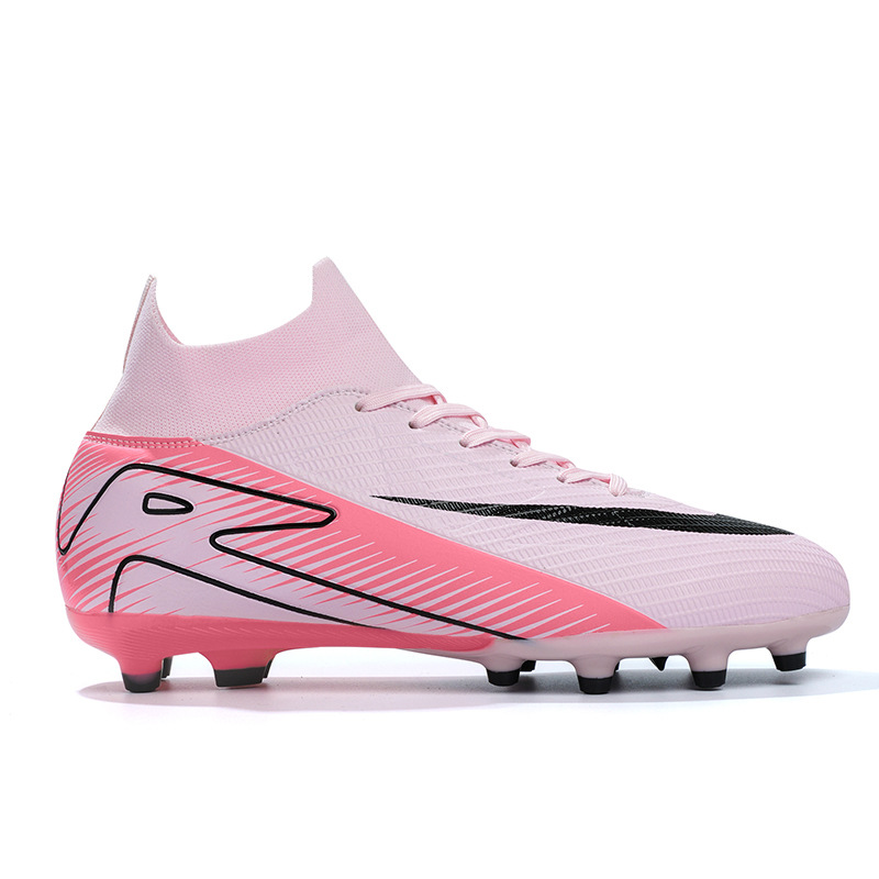 2025 nuevos zapatos de fútbol transfronterizos para hombres y mujeres AG clavos largos zapatos de entrenamiento antideslizantes juveniles de moda estudiantil