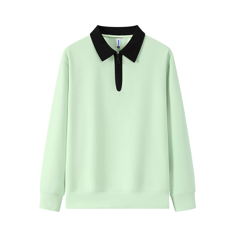 T-shirt ample à manches longues tendance automne sweat-shirt vêtements supérieurs pour hommes, nouveau style avec col à revers à l'extérieur et décontracté_voghion.com