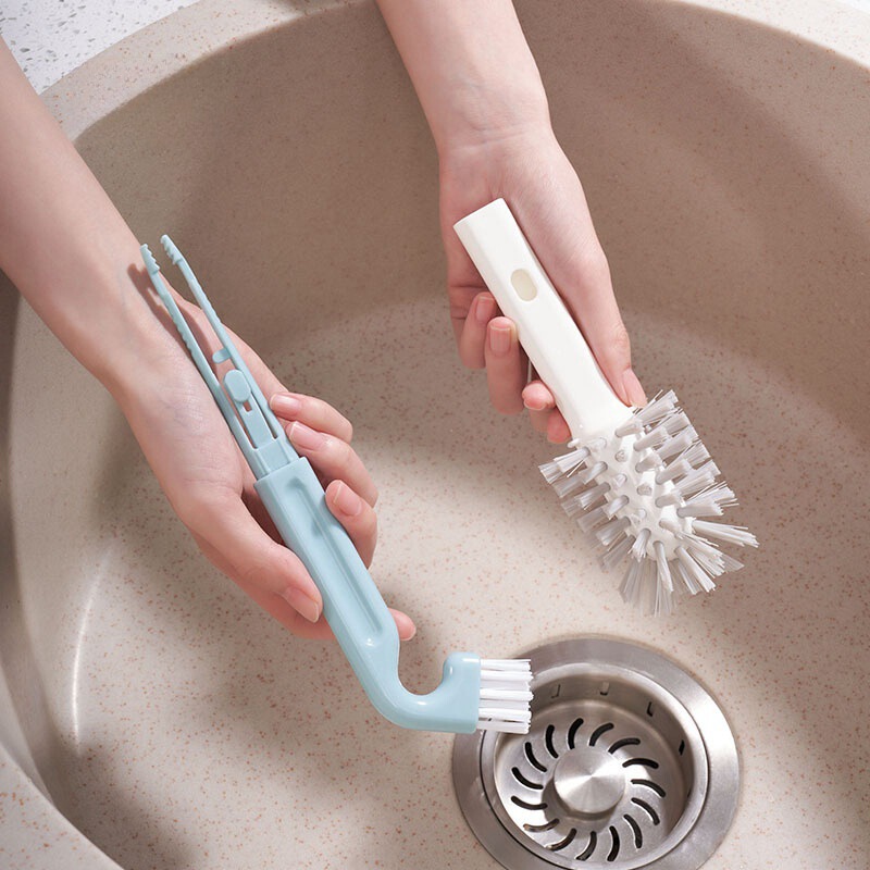 Kitchen sink gap brush cup brush no dead angle brush cleaning bowl pool brush sink drain double head cleaning brush Kitchen sink gap brush cup brush no dead angle brush cleaning bowl pool brush sink drain double head cleaning brush