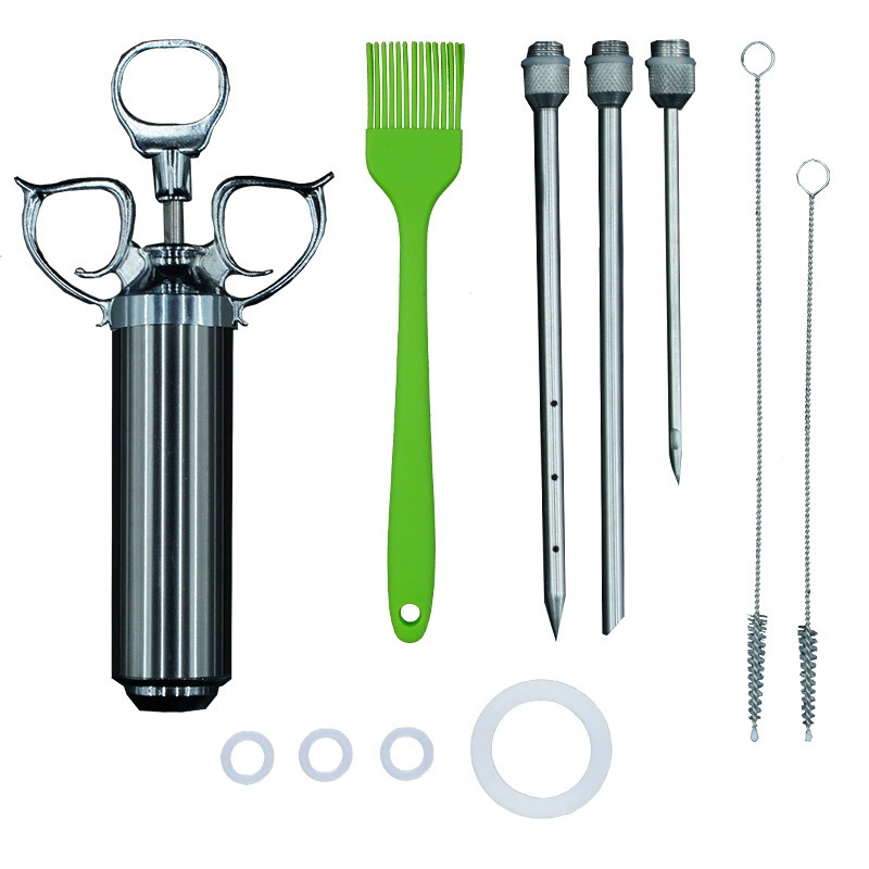 Головка в европейском стиле из нержавеющей стали шприц для приправ игла для индейки 2 унции кухонные принадлежности