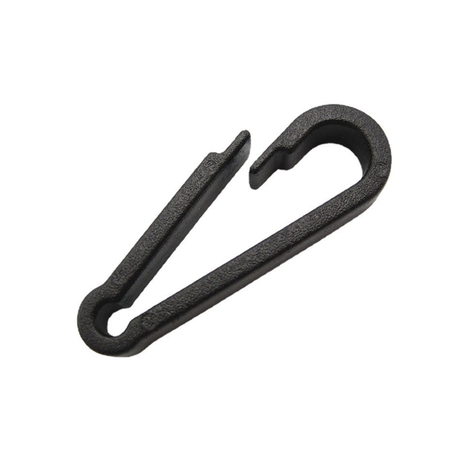 长28mm塑料小勾扣 背包挂勾 黑白色小挂钩 箱包饰品挂钩 总长28mm