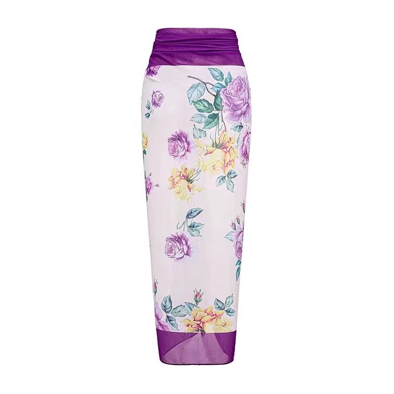 Mujeres Moda Floral Ditsy Escotado Por Detrás Una Pieza display picture 5