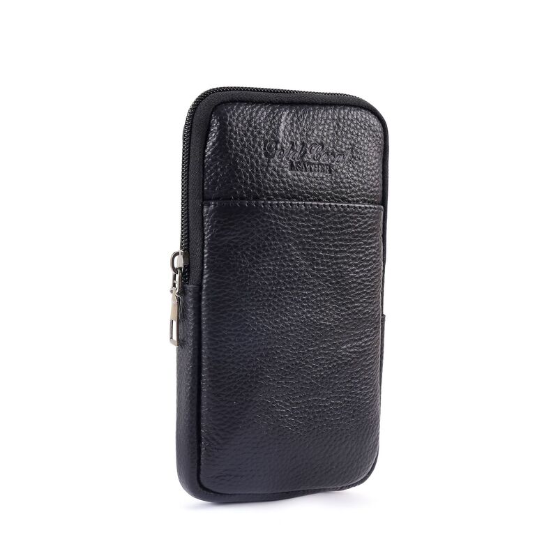 New Men's Waist Bag with Belt, Vertical Outdoor Shoulder Bag, Mobile Phone Bag, Multifunctional Belt, Genuine Leather Ultra-Thin Mobile Phone Case New Men's Waist Bag with Belt, Vertical Outdoor Shoulder Bag, Mobile Phone Bag, Multifunctional Belt, Genuine Leather Ultra-Thin Mobile Phone Case