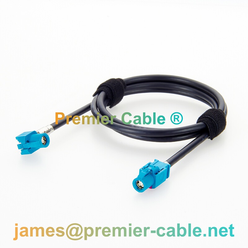 Right-Angle Hsd High-Speed Automotive Data Connection Harness Assembly 90-Degree Angled In-Car Lvds Signal Transmission Cable